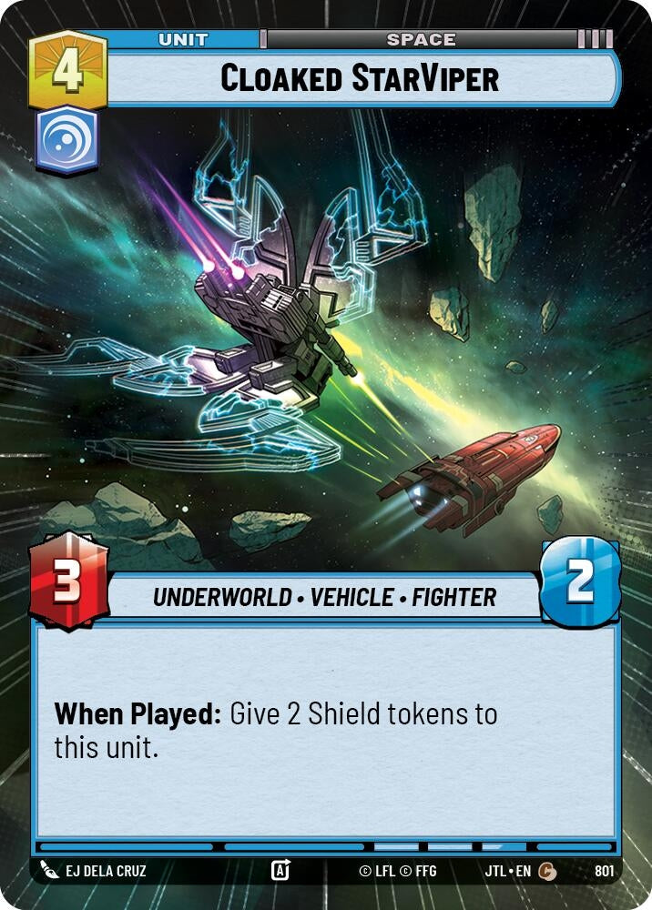 Image for Cloaked StarViper (Hyperspace Foil) (Jump to Lightspeed) (801) - Star Wars: Unlimited