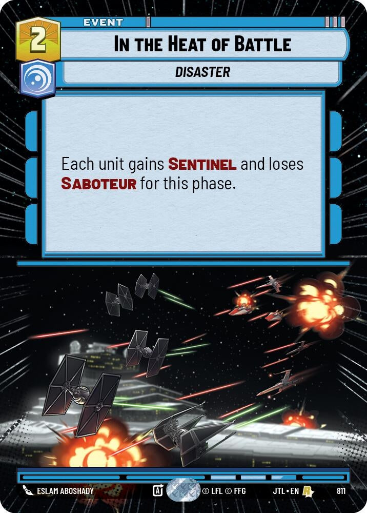 Image for In the Heat of Battle (Hyperspace Foil) (Jump to Lightspeed) (811) - Star Wars: Unlimited