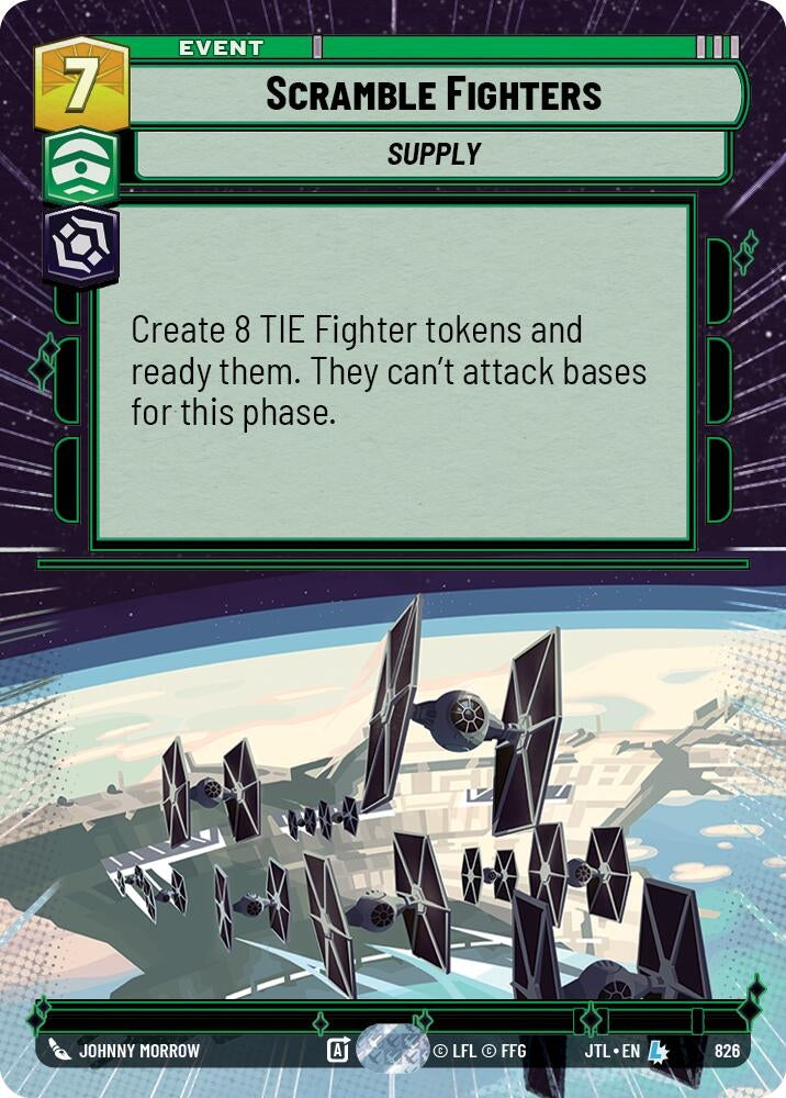 Image for Scramble Fighters (Hyperspace Foil) (Jump to Lightspeed) (826) - Star Wars: Unlimited