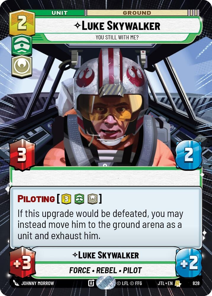 Image for Luke Skywalker - You Still With Me? (Hyperspace Foil) (Jump to Lightspeed) (828) - Star Wars: Unlimited