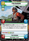 Image for Poe Dameron - One Hell of a Pilot (Hyperspace Foil) (Jump to Lightspeed) (834) - Star Wars: Unlimited