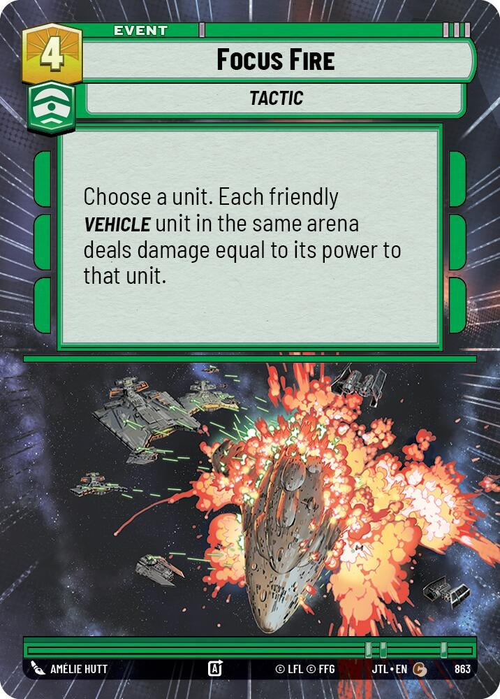 Image for Focus Fire (Hyperspace Foil) (Jump to Lightspeed) (863) - Star Wars: Unlimited