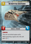 Image for Retrofitted Airspeeder (Hyperspace Foil) (Jump to Lightspeed) (993) - Star Wars: Unlimited