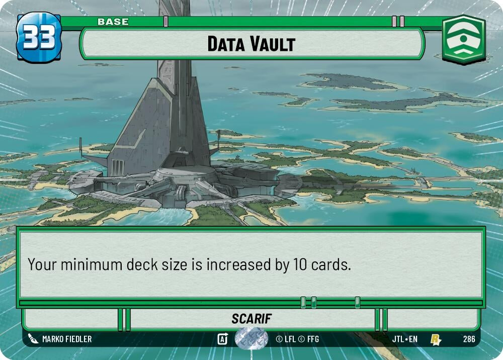 Image for Data Vault (Hyperspace) (Jump to Lightspeed) (286) - Star Wars: Unlimited
