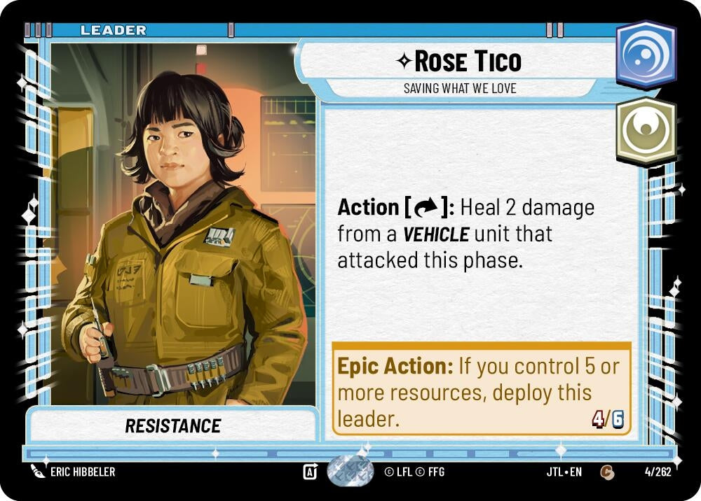Image for Rose Tico - Saving What We Love (Jump to Lightspeed) (004/262) - Star Wars: Unlimited