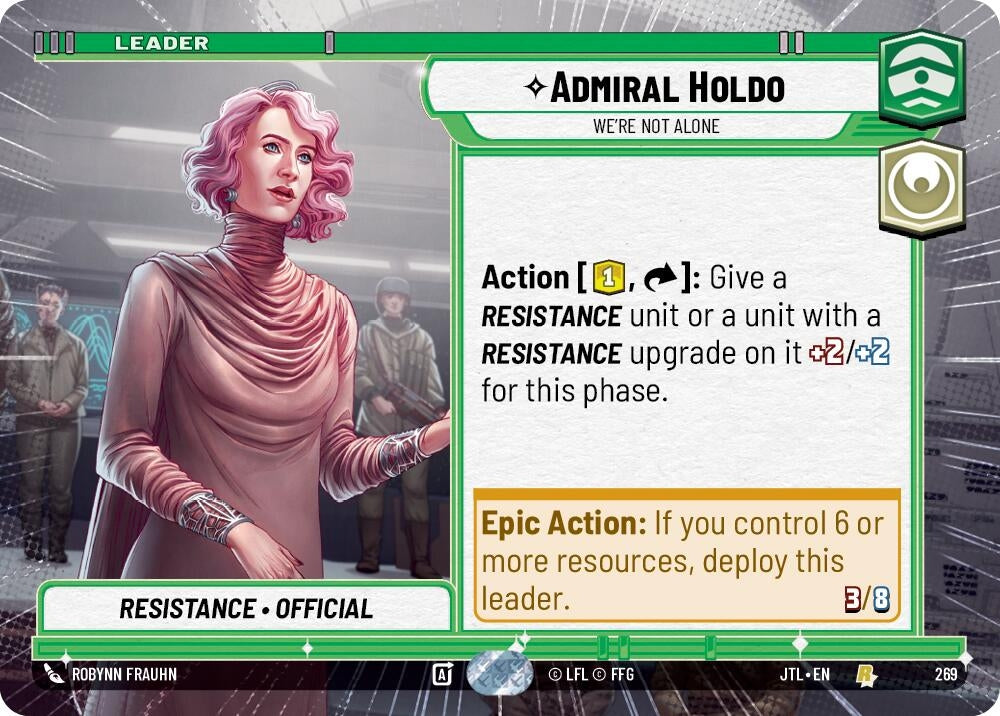 Image for Admiral Holdo - We're Not Alone (Hyperspace) (Jump to Lightspeed) (269) - Star Wars: Unlimited