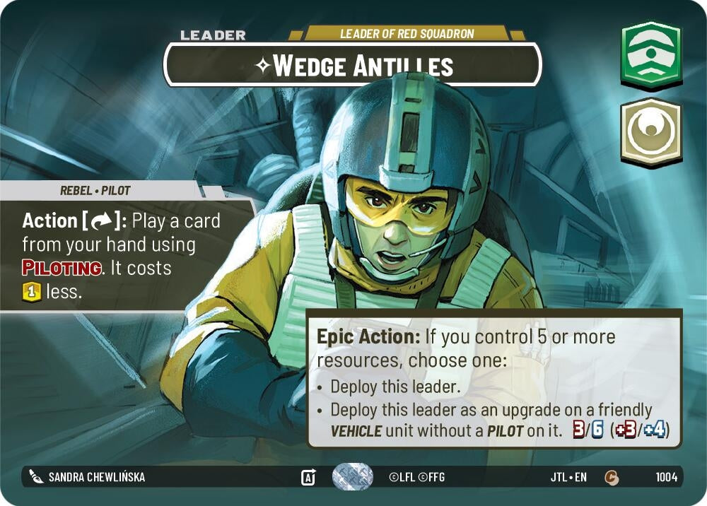 Image for Wedge Antilles - Leader of Red Squadron (Showcase) (Jump to Lightspeed) (1004) - Star Wars: Unlimited