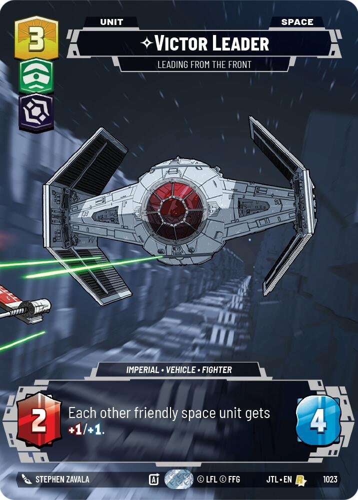 Image for Victor Leader - Leading from the Front (Prestige) (Jump to Lightspeed) (1023) - Star Wars: Unlimited
