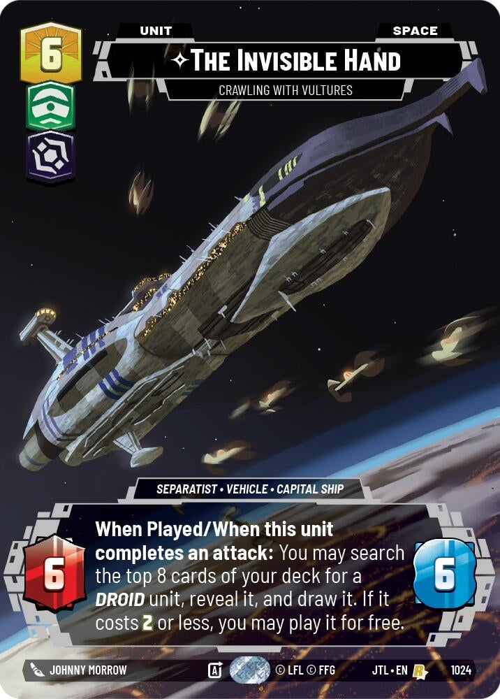 Image for The Invisible Hand - Crawling With Vultures (Prestige) (Jump to Lightspeed) (1024) - Star Wars: Unlimited