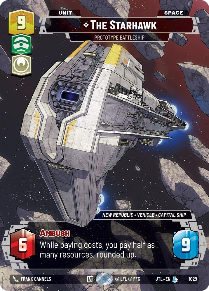 Image for The Starhawk - Prototype Battleship (Prestige) (Jump to Lightspeed) (1029) - Star Wars: Unlimited
