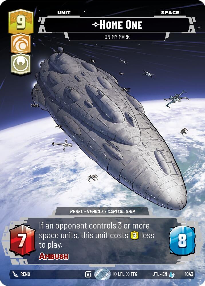Image for Home One - On My Mark (Prestige) (Jump to Lightspeed) (1043) - Star Wars: Unlimited