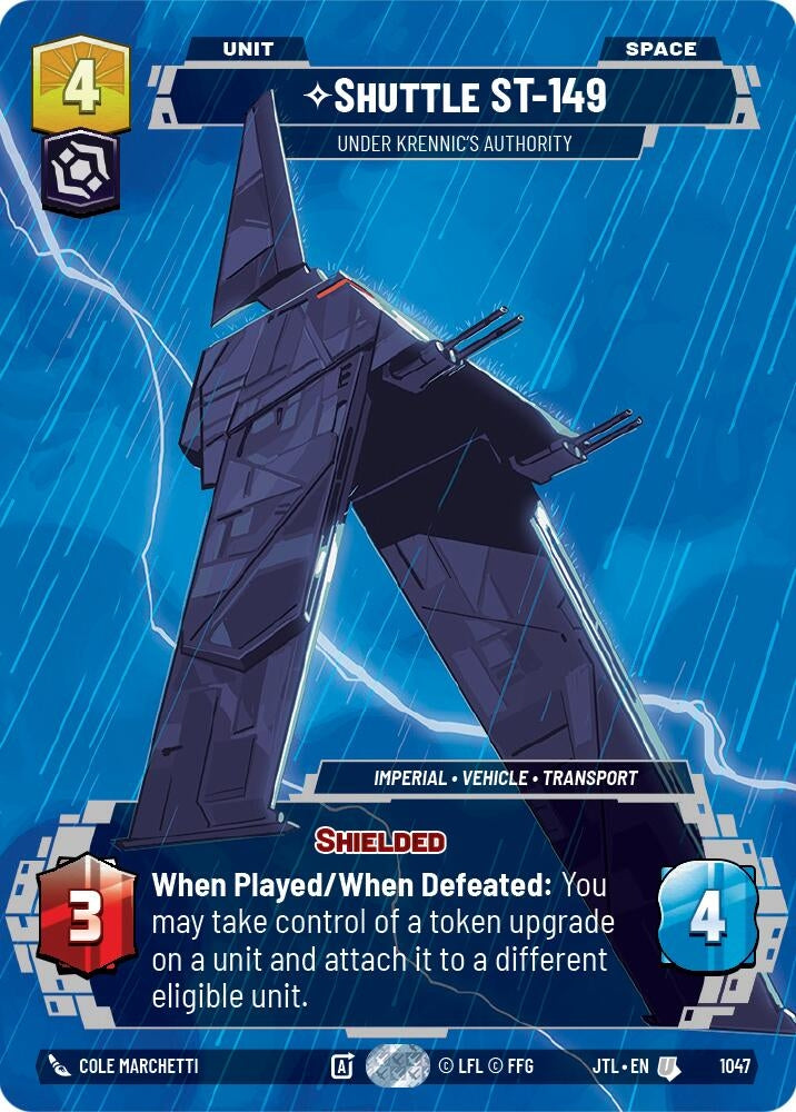Image for Shuttle ST-149 - Under Krennic's Authority (Prestige) (Jump to Lightspeed) (1047) - Star Wars: Unlimited