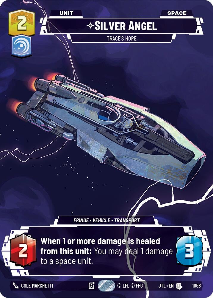 Image for Silver Angel - Trace's Hope (Prestige Foil) (Jump to Lightspeed) (1058) - Star Wars: Unlimited