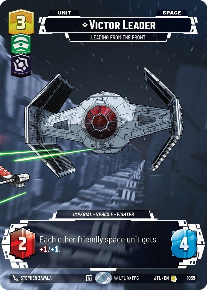 Image for Victor Leader - Leading from the Front (Prestige Foil) (Jump to Lightspeed) (1059) - Star Wars: Unlimited