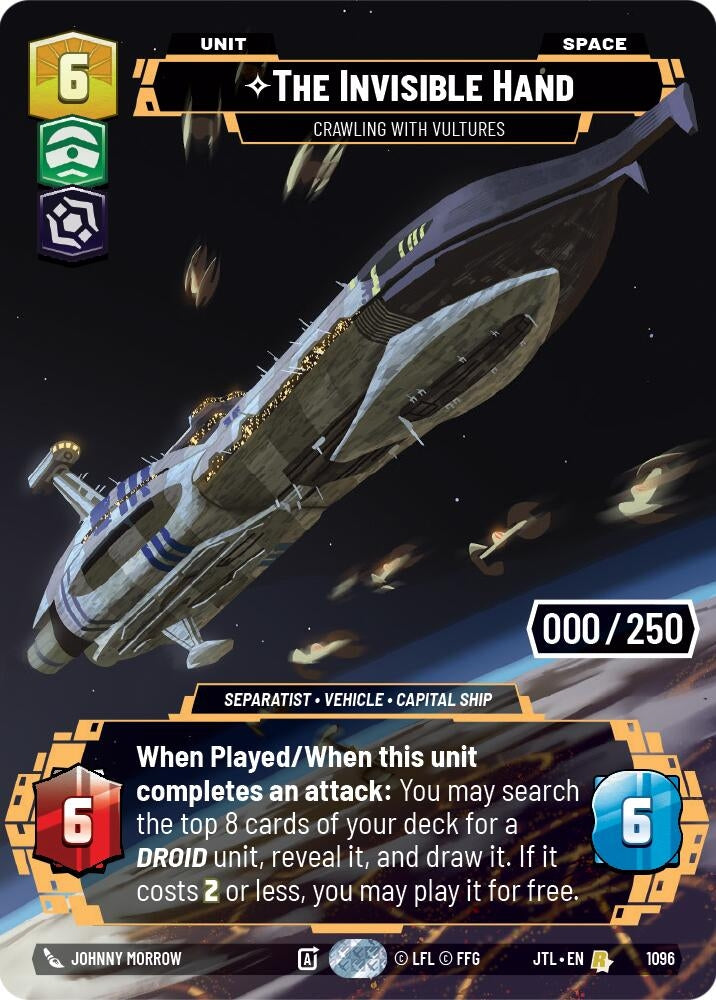 Image for The Invisible Hand - Crawling With Vultures (Serialized) (Jump to Lightspeed) (1096) - Star Wars: Unlimited