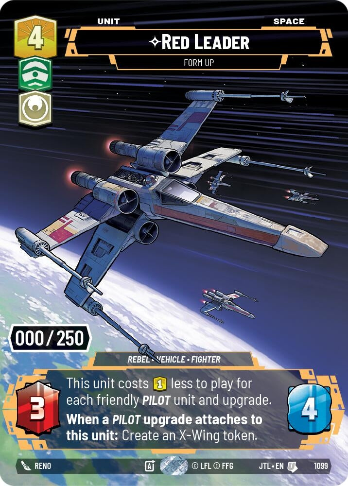 Image for Red Leader - Form Up (Serialized) (Jump to Lightspeed) (1099) - Star Wars: Unlimited