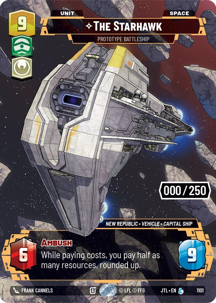 Image for The Starhawk - Prototype Battleship (Serialized) (Jump to Lightspeed) (1101) - Star Wars: Unlimited