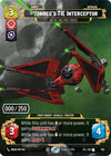 Image for Vonreg's TIE Interceptor - Ace of the First Order (Serialized) (Jump to Lightspeed) (1102) - Star Wars: Unlimited