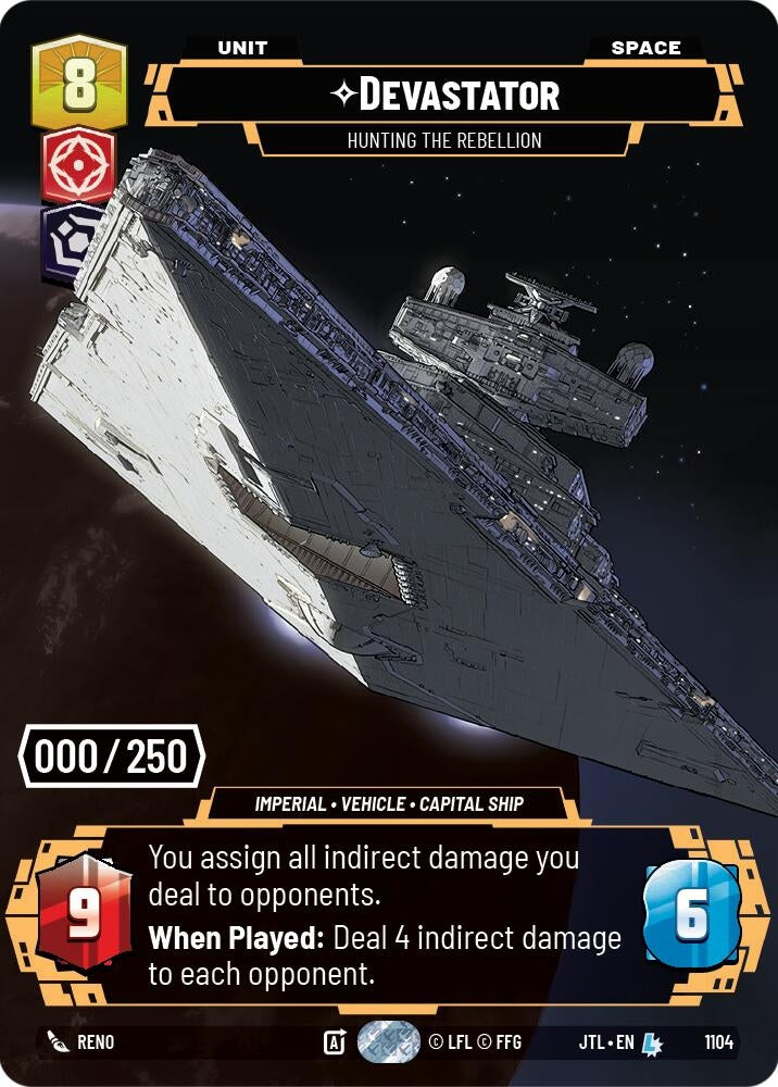 Image for Devastator - Hunting the Rebellion (Serialized) (Jump to Lightspeed) (1104) - Star Wars: Unlimited