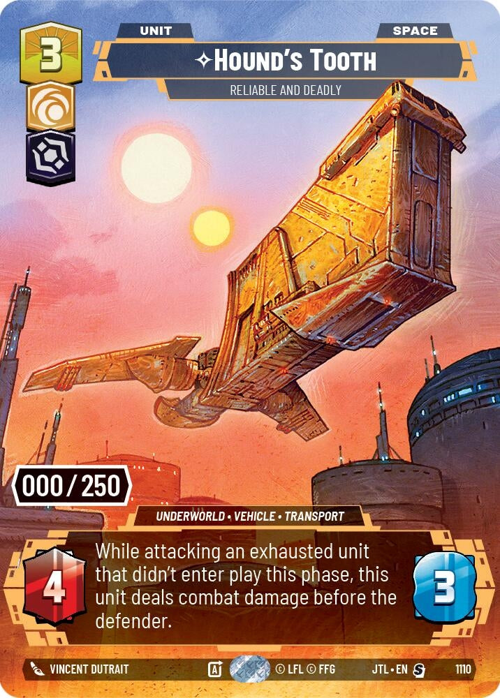 Image for Hound's Tooth - Reliable and Deadly (Serialized) (Jump to Lightspeed) (1110) - Star Wars: Unlimited
