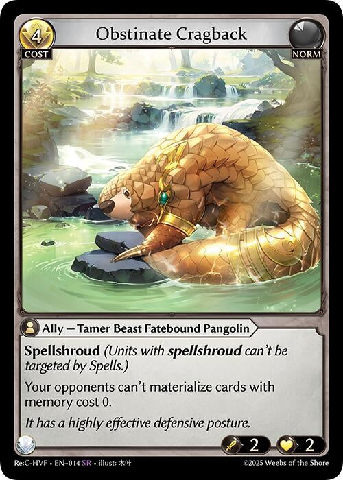 Image for Obstinate Cragback (Guo Jia Re: Collection, Heaven’s Favored) (014) - Grand Archive TCG