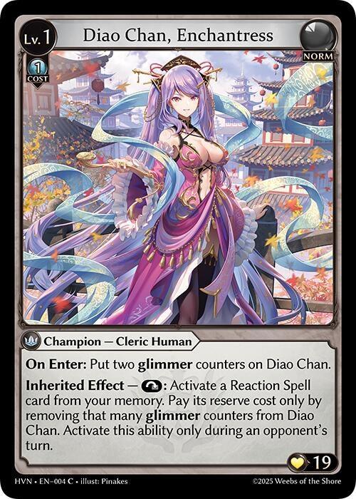 Image for Diao Chan, Enchantress (Abyssal Heaven) (004) - Grand Archive TCG