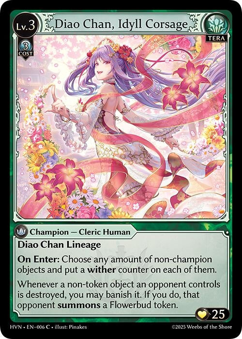 Image for Diao Chan, Idyll Corsage (Abyssal Heaven) (006) - Grand Archive TCG
