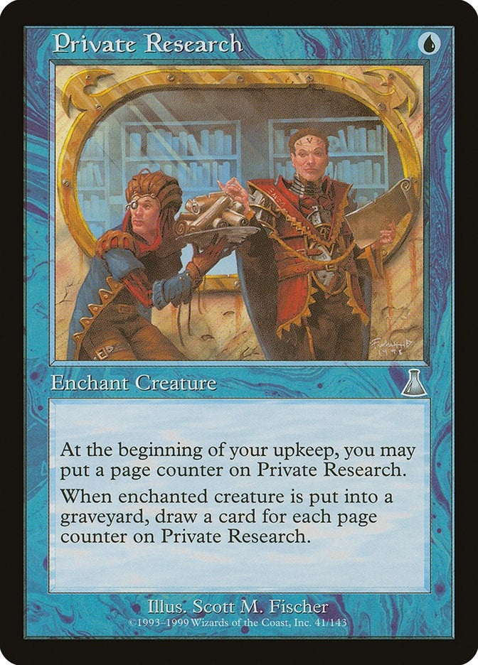 Image for Private Research (Urza's Destiny) (41) - Magic: The Gathering
