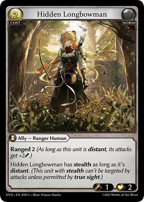 Image for Hidden Longbowman (Abyssal Heaven) (050) - Grand Archive TCG