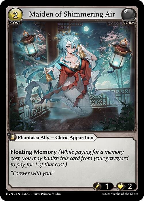 Image for Maiden of Shimmering Air (Abyssal Heaven) (056) - Grand Archive TCG