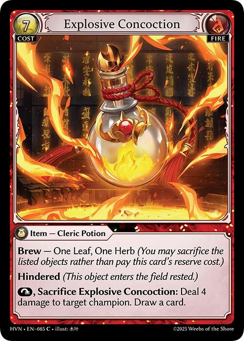 Image for Explosive Concoction (Abyssal Heaven) (085) - Grand Archive TCG