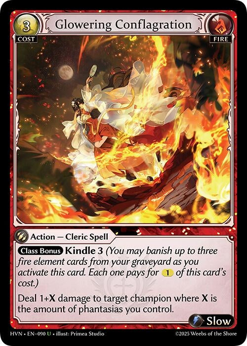 Image for Glowering Conflagration (Abyssal Heaven) (090) - Grand Archive TCG