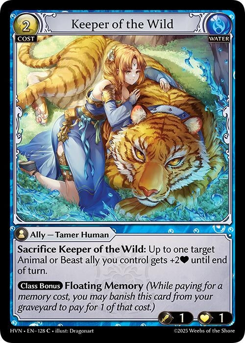 Image for Keeper of the Wild (Abyssal Heaven) (128) - Grand Archive TCG
