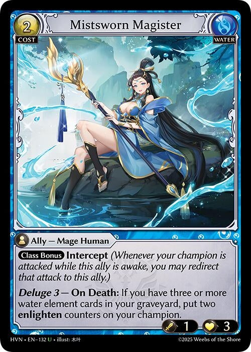 Image for Mistsworn Magister (Abyssal Heaven) (132) - Grand Archive TCG