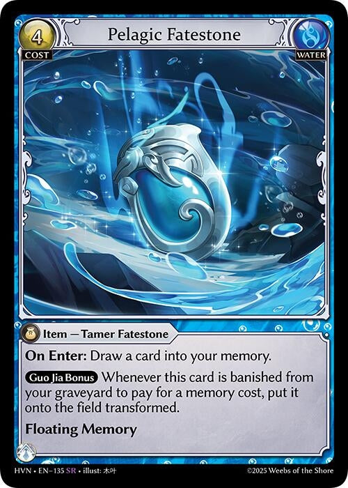 Image for Pelagic Fatestone // Slick Torrentrider (Abyssal Heaven) (135) - Grand Archive TCG