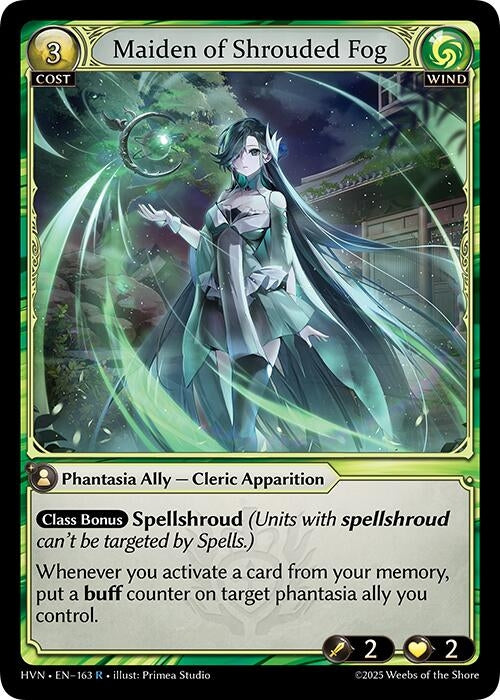 Image for Maiden of Shrouded Fog (Abyssal Heaven) (163) - Grand Archive TCG