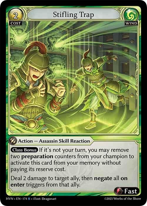 Image for Stifling Trap (Abyssal Heaven) (174) - Grand Archive TCG