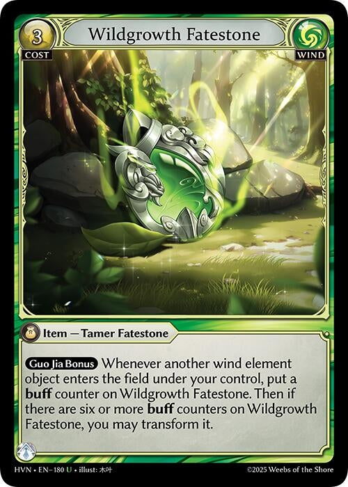Image for Wildgrowth Fatestone // Elder Mandrill (Abyssal Heaven) (180) - Grand Archive TCG