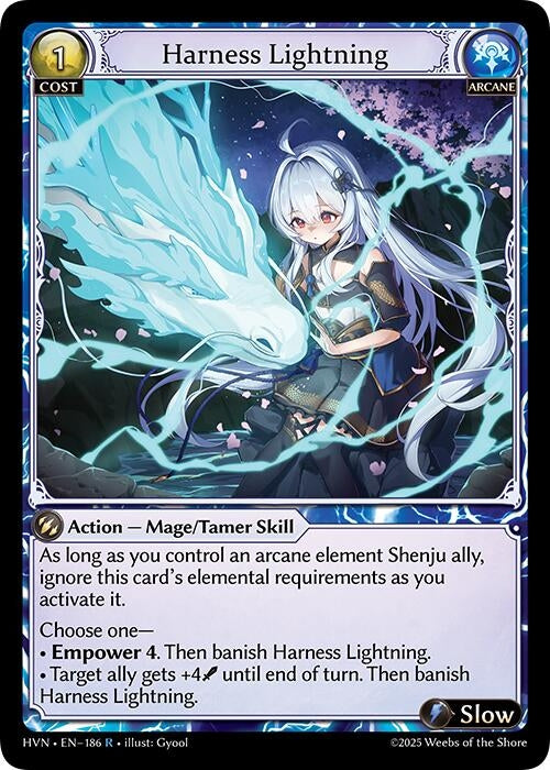 Image for Harness Lightning (Abyssal Heaven) (186) - Grand Archive TCG