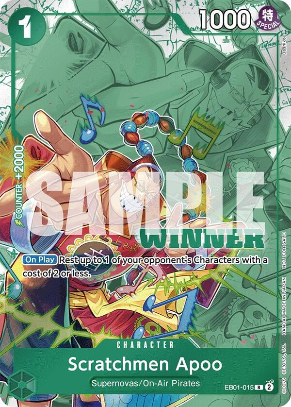 Image for Scratchmen Apoo (Winner Pack 2025 Vol. 2) (One Piece Promotion Cards) (EB01-015) - One Piece Card Game