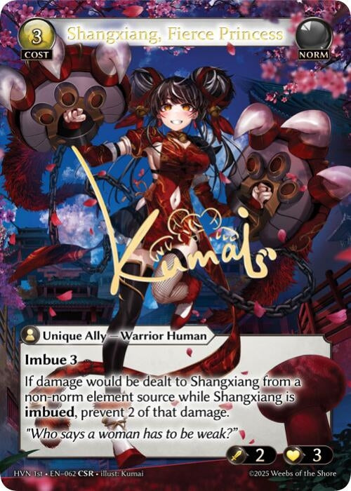 Image for Shangxiang, Fierce Princess (CSR) (Abyssal Heaven) (062) - Grand Archive TCG