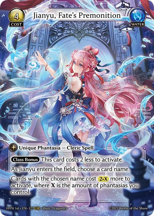 Image for Jianyu, Fate's Premonition (Abyssal Heaven) (127) - Grand Archive TCG