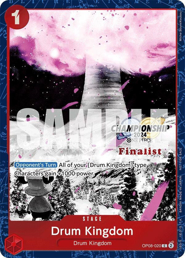Image for Drum Kingdom (Championship 2024 Finalist Card Set Vol. 2) (One Piece Promotion Cards) (OP08-020) - One Piece Card Game