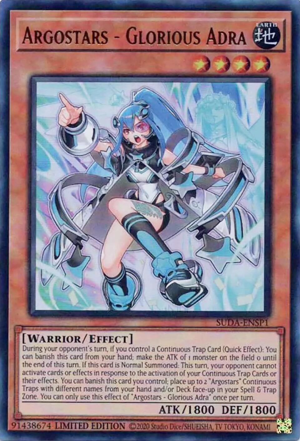 Image for Argostars - Glorious Adra (SUDA-ENSP1) (Supreme Darkness) (SUDA-ENSP1) - YuGiOh