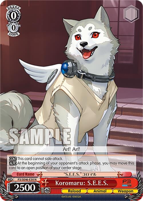 Image for Koromaru: S.E.E.S. (Persona 3 Reload Premium Booster) (P3/SE46-E30N) - Weiss Schwarz