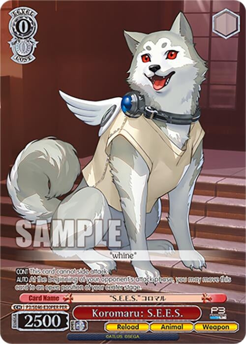 Image for Koromaru: S.E.E.S. (PER) (Persona 3 Reload Premium Booster) (P3/SE46-E30PERPER) - Weiss Schwarz