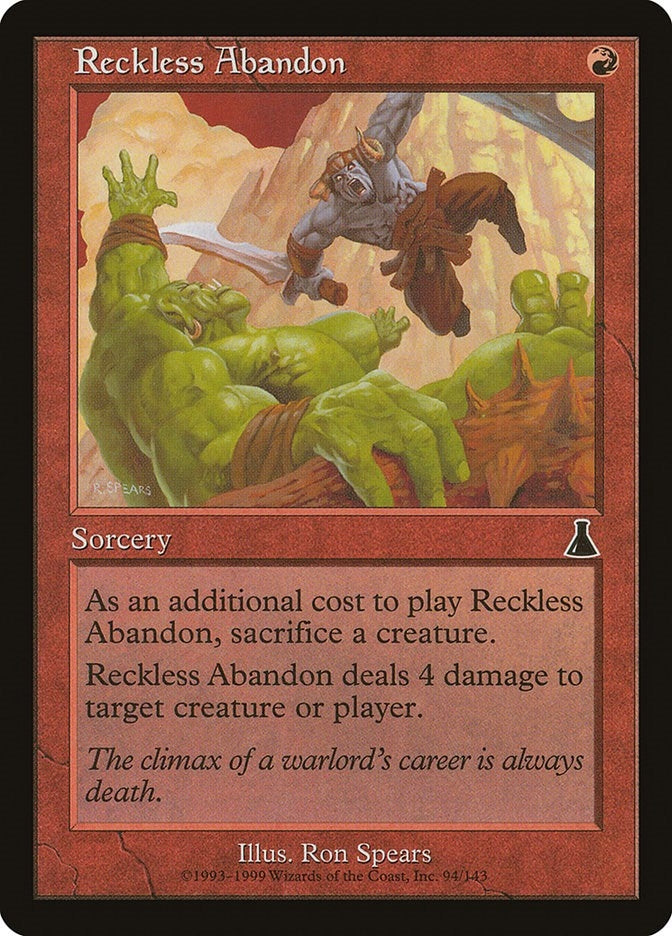 Image for Reckless Abandon (Urza's Destiny) (94) - Magic: The Gathering