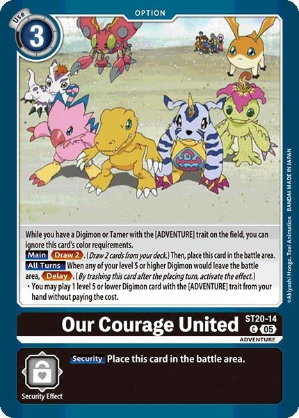 Image for Our Courage United (ST-20) (ST20-14 C) - Digimon Card Game