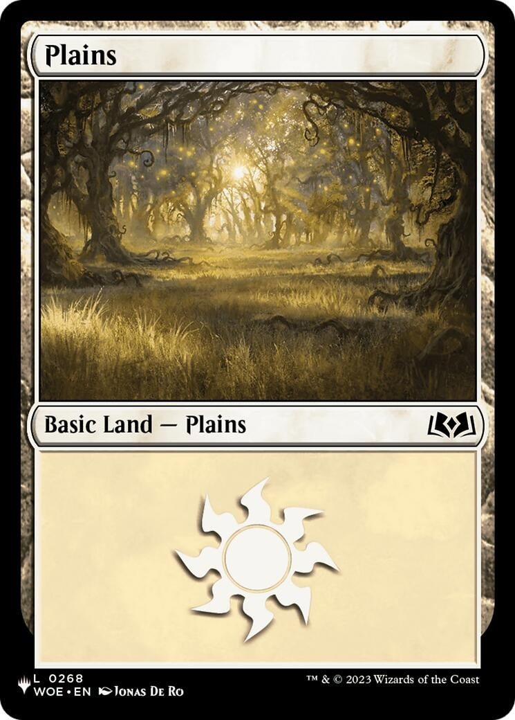 Image for Plains (0268) (WOE) (The List Reprints) (0268) - Magic: The Gathering