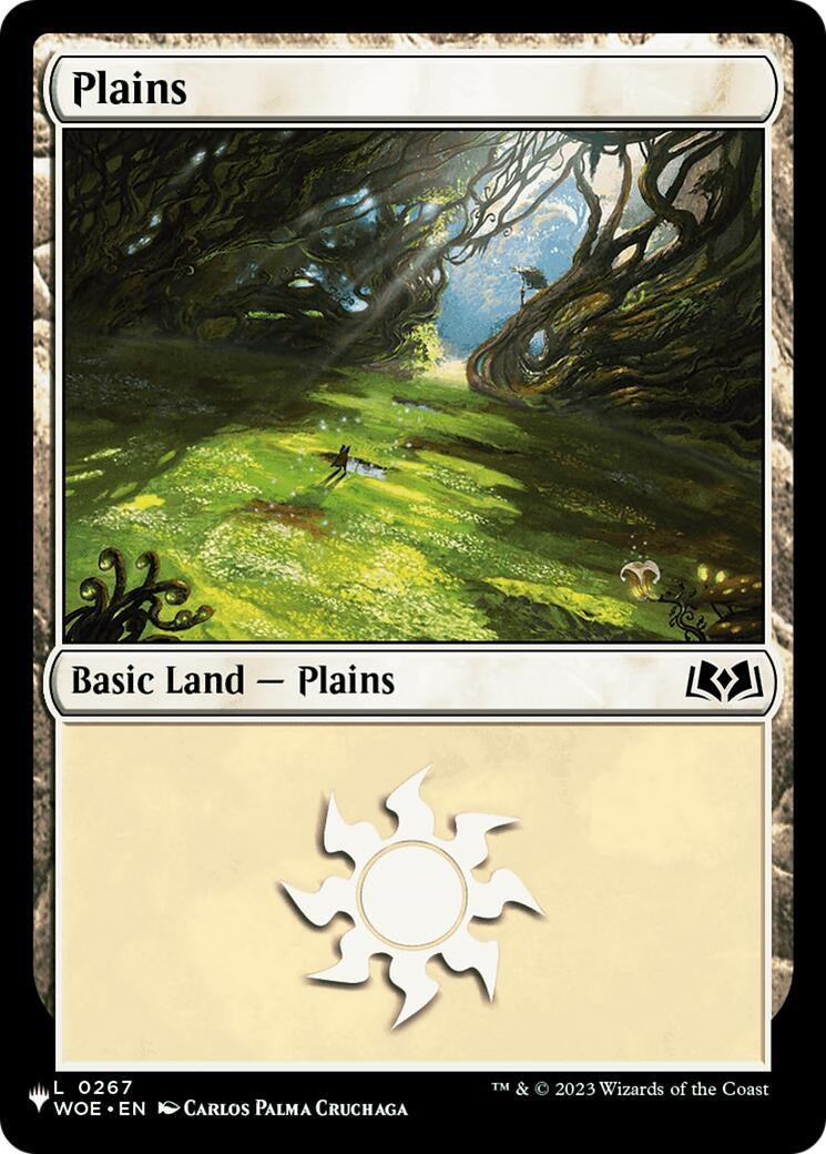 Image for Plains (0267) (WOE) (The List Reprints) (0267) - Magic: The Gathering